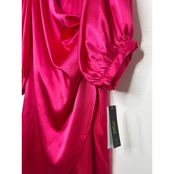 NWT Maia Fuchsia 3/4 Sleeve Sheath Dress Size 6 - Picture 4 of 11